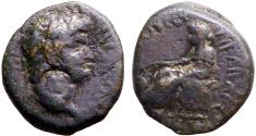 Ancient Coins - Nero AE16 Hemiassarion. Cilicia, Anazarbus. Boule voting