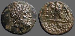 Ancient Coins - Paphlagonia, Sinope AE19 Zeus / Eagle on thunderbolt