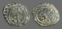 World Coins - Fernando V & Isabella, 18mm billon Blanca. 1474-1504 AD.