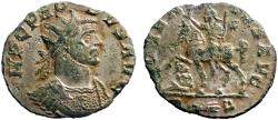 Ancient Coins - Probus silvered Antoninianus.  Emperor on Horseback