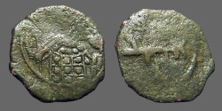Ancient Coins - Manuel I AE 1/2 Tetarteron.  Monogram #58