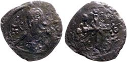 Ancient Coins - Nicephorus III AE24 follis. Bust of Christ facing / Latin Cross