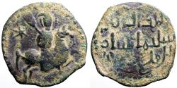 Ancient Coins - Seljuq of Rum. Sulayman II AE28 Fals. Governor of Tokat