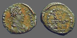 Ancient Coins - Arcadius AE4 VOT/X/MVLT/XX.  Antioch, Turkey 