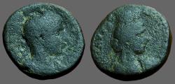 Ancient Coins - Herennius Etruscus  AE19 Caesarea.  Bust of Tyche