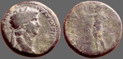 Ancient Coins - Claudius AE19 Cotiaeum, Phrygia.  Zeus standing, naked.