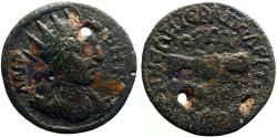 Ancient Coins - Phrygia, Hierapolis. Pseudo-autonomous AE23 Homonoia issue with Cyzicus.