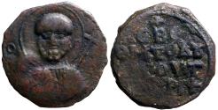 Ancient Coins - Tancred AE21 Follis.  Saint Peter.  Antioch