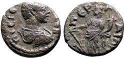 Ancient Coins - Geta AE17 Pamphylia, Perga.  Tyche