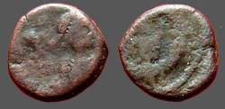 Ancient Coins - Leo I AE4 Nummus. Lion. Constantinople