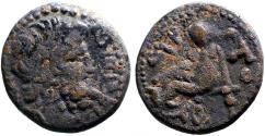 Ancient Coins - Seleucis and Pieria. Antioch. Pseudo-autonomous AE18 Zeus / Boule voting