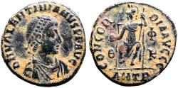 Ancient Coins - Valentinian II AE17  CONCORDIAAVGGG. Antioch.