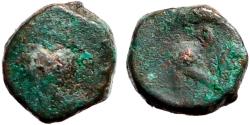 Ancient Coins - Zeno AE9 Nummus. Monogram.  Constantinople