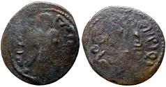 Ancient Coins - Umayyad Caliphate. Abd al-Malik ibn Marwan AE20 Fals