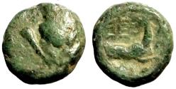 Ancient Coins - Selge, Pisidia AE13 Herakles facing / Stag