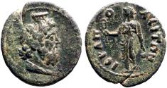 Ancient Coins - Phrygia, Hierapolis. Pseudo-autonomous AE16 Sarapis / Isis