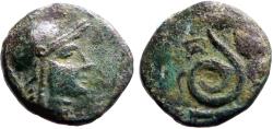 Ancient Coins - Mysia, Pergamon. King Philetairos  AE15 Athena / Serpent rising