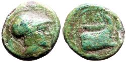 Ancient Coins - Macedon, Demetrios I Poliorketes AE12 Athena / Galley Prow