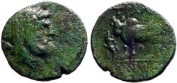 Ancient Coins - Lydia, Tralleis AE16 Zeus / Bull