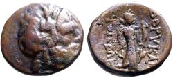 Ancient Coins - Phrygia, Hierapolis AE15 Zeus / Apollo w. lyre