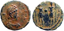 Ancient Coins - Honorius AE15 Honorius & Theodosius