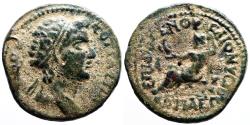 Ancient Coins - Phrygia, Cotiaeum AE24 Demos / Zeus.  Diogenes, son of Dionysios, Archon
