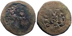 Ancient Coins - Heraclius & Heraclius Constantine AE31 Follis  Nikomedia