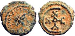 Ancient Coins - Justinian I AE15 Pentanummium.  Antioch