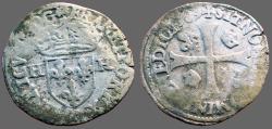 World Coins - France. Henry III. AR23 billon Douzain. last year of reign 1589