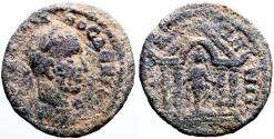 Ancient Coins - Trajan Decius AE21 Lydia, Hypaepa. Artemis Anaïtis in temple