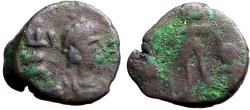 Ancient Coins - Leo I AE10 Leo w. hand on kneeling captive. Constantinople