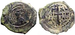 Ancient Coins - Principality of Antioch. Tancred. Regent AE22 Follis. Cross