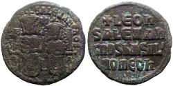 Ancient Coins - Leo VI the Wise & Alexander AE26 Follis. Constantinople