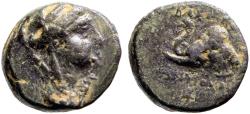 Ancient Coins - Seleukid Kingdom. Antiochos IV AE13 Elephant