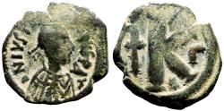 Ancient Coins - Justin I AE22 Half Follis