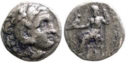 Ancient Coins - Kings of Macedon. Alexander III The Great AR17 Drachm. Kolophon