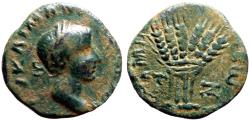 Ancient Coins - Gordian III AE22 Cappadocia. Caesarea-Eusebeia.  Six grain ear