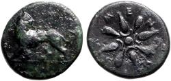 Ancient Coins - Ionia, Miletos  AE13 Lion / Star