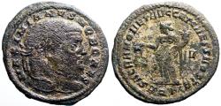 Ancient Coins - Maximinus Daia II AE27 Follis ROME Moneta standing