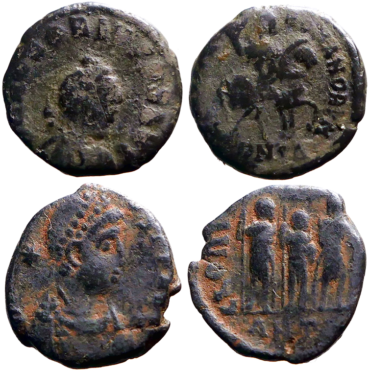 2 later Roman AE | Lots & Collections