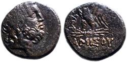Ancient Coins - Pontos, Amisos AE20 Zeus / Eagle on thunderbolt