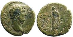 Ancient Coins - Aelius Caesar AE27 As Spes Advancing