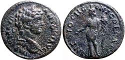 Ancient Coins - Caracalla AE23 Pisidia, Antioch. Tyche w. olive branch & cornucopia