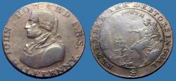 World Coins - Britain AE33 half penny.  John Howard.  Remember the Debtors