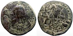 Ancient Coins - Constantine X AE27 Follis. Christ. Constantinople
