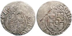 World Coins - Swedish occupation. Krystyna Waza AR19.5 Polker 1634