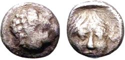 Ancient Coins - Satraps of Caria Hekatomnos AR5 Tetartemorion. Mylasa