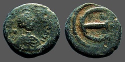 Ancient Coins - Justinian I AE15  Pentanummium, E. Constantinople 