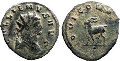 Ancient Coins - Gallienus AE21 Antoninianus. Goat walking left