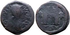 Ancient Coins - Justin I AE32 Follis. Constantinople